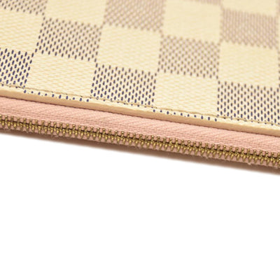Louis Vuitton  Damier Azur Neo Neverfull MM Rose Ballerine SR2166
