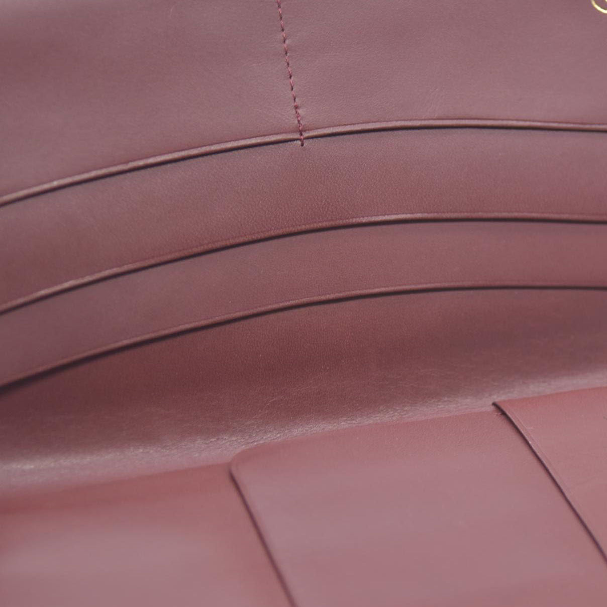 Must de Cartier Leather Bifold Long Wallet Bordeaux