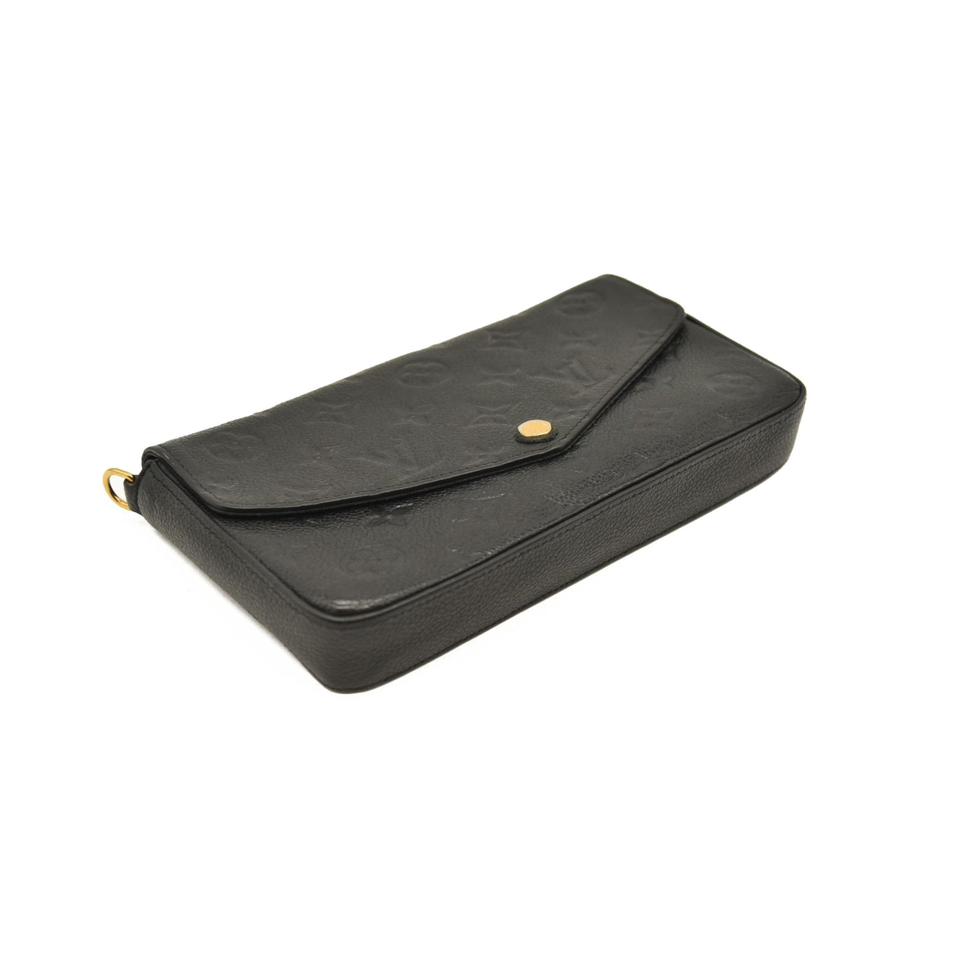Louis Vuitton  Empreinte Pochette Felicie Chain Wallet Black