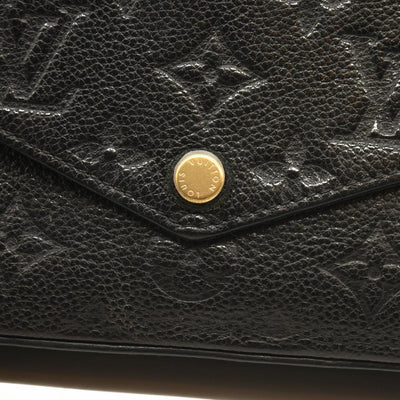 Louis Vuitton  Empreinte Pochette Felicie Chain Wallet Black