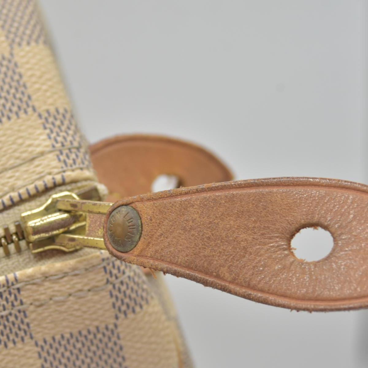 $1550 Louis Vuitton Damier Azur Speedy 30 MB0184