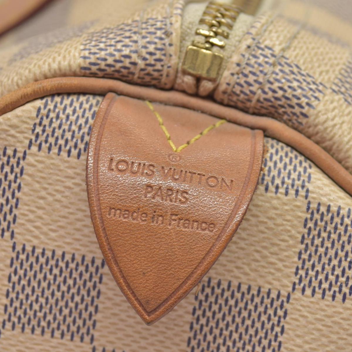 $1550 Louis Vuitton Damier Azur Speedy 30 MB0184