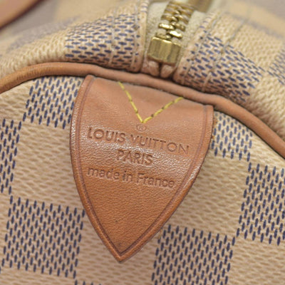 $1550 Louis Vuitton Damier Azur Speedy 30 MB0184