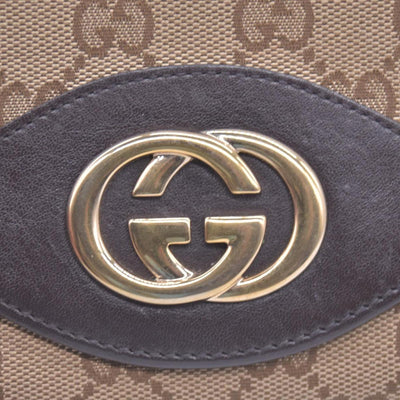 Gucci GG Brown Canvas Bifold Wallet  CONSIGNMENT 10021043