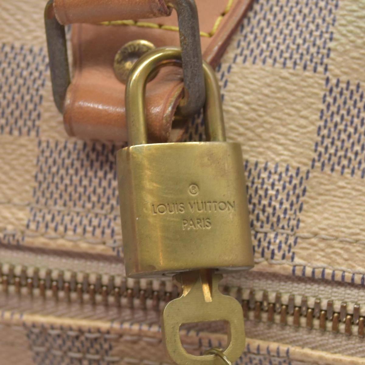 $1550 Louis Vuitton Damier Azur Speedy 30 MB0184