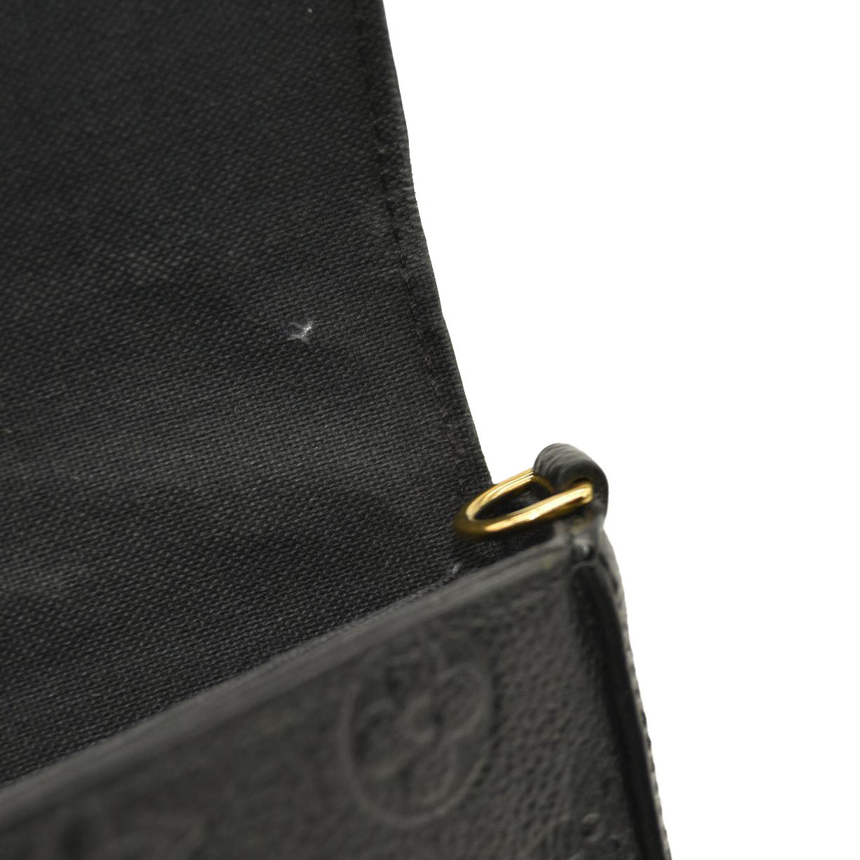 Louis Vuitton  Empreinte Pochette Felicie Chain Wallet Black