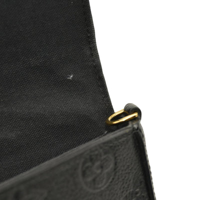 Louis Vuitton  Empreinte Pochette Felicie Chain Wallet Black