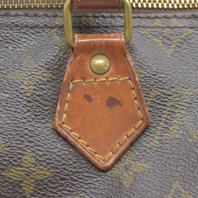 1988 Louis Vuitton Speedy 25 Handbag Monogram Brown 884