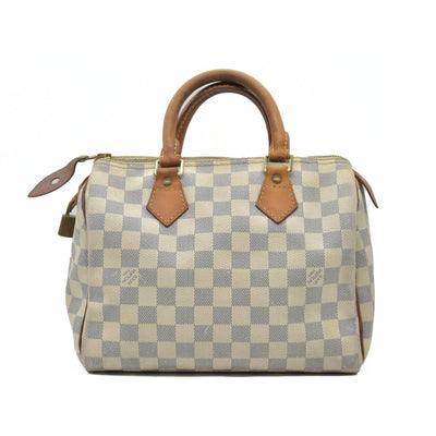 $1490 Louis Vuitton Damier Azur Speedy 25 MB0151