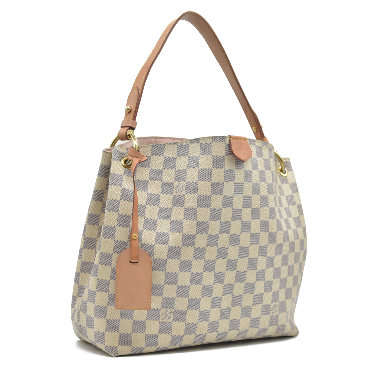 LOUIS VUITTON Damier Azur Graceful PM Tote with Tag $1980
