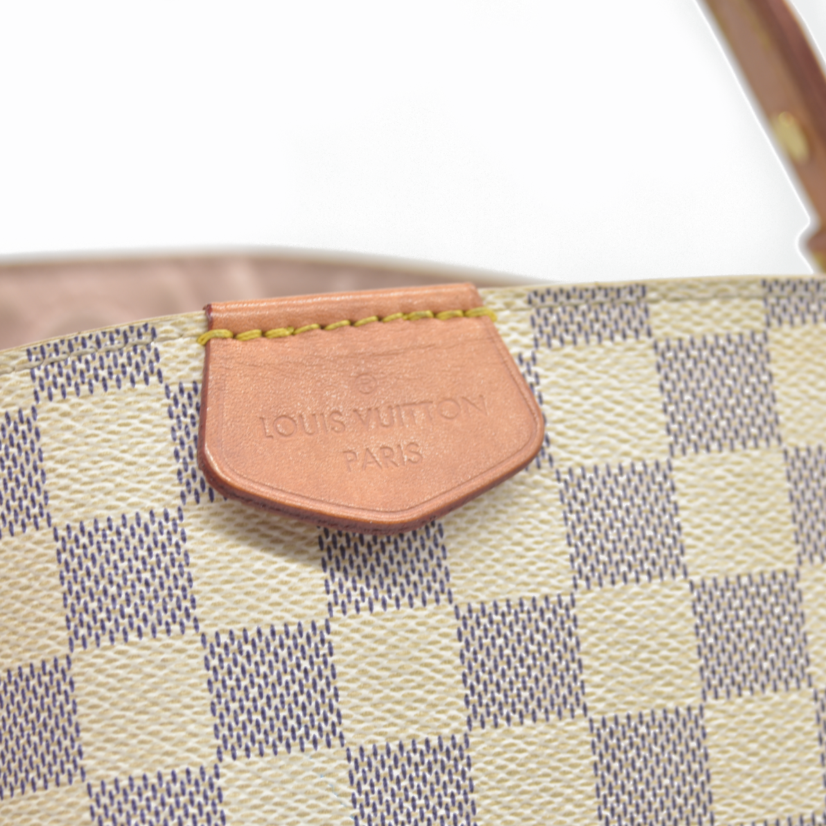 LOUIS VUITTON Damier Azur Graceful PM Tote with Tag $1980