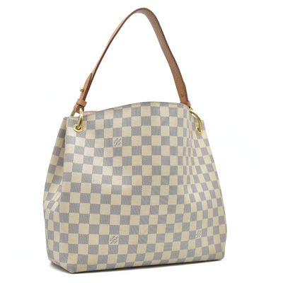LOUIS VUITTON Damier Azur Graceful PM Tote with Tag $1980