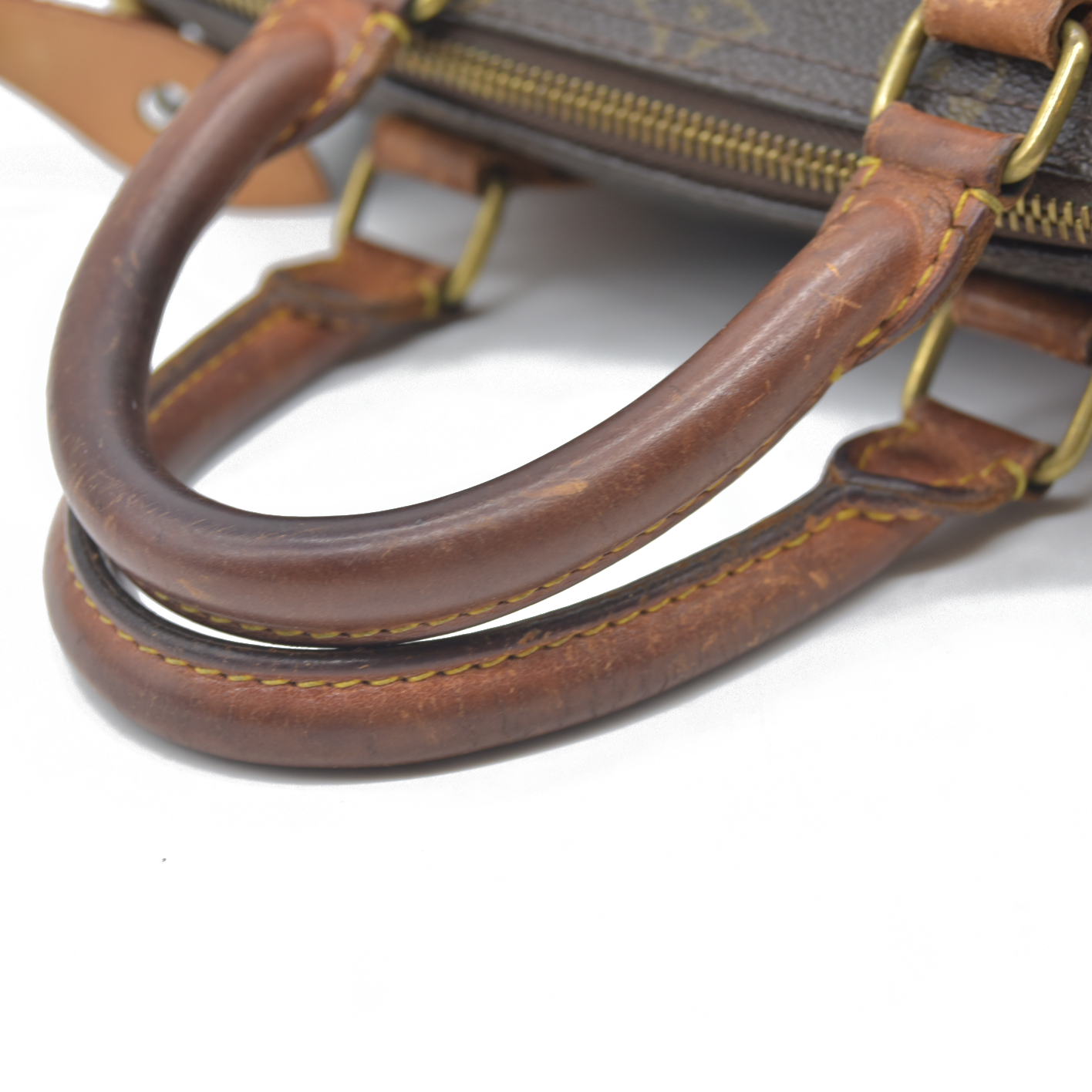 1988 Louis Vuitton Speedy 25 Handbag Monogram Brown 884