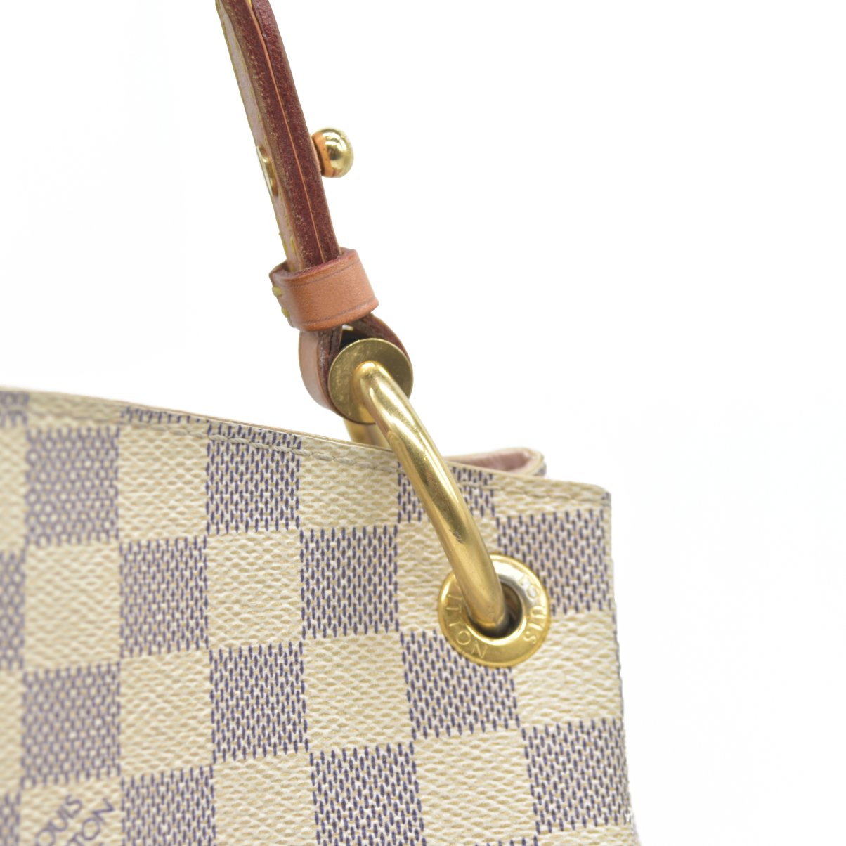LOUIS VUITTON Damier Azur Graceful PM Tote with Tag $1980