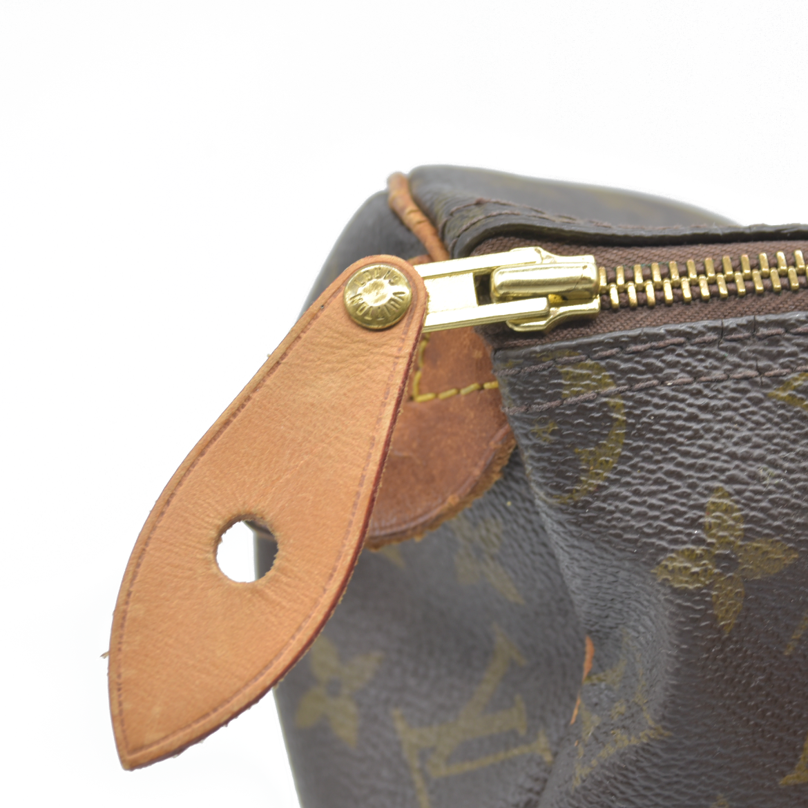 1988 Louis Vuitton Speedy 25 Handbag Monogram Brown 884