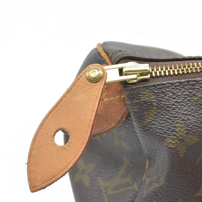 1988 Louis Vuitton Speedy 25 Handbag Monogram Brown 884