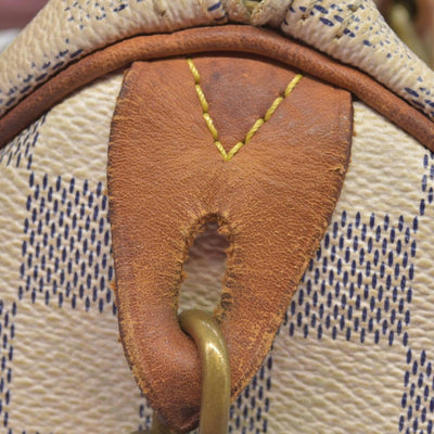 $1490 Louis Vuitton Damier Azur Speedy 25 MB0151