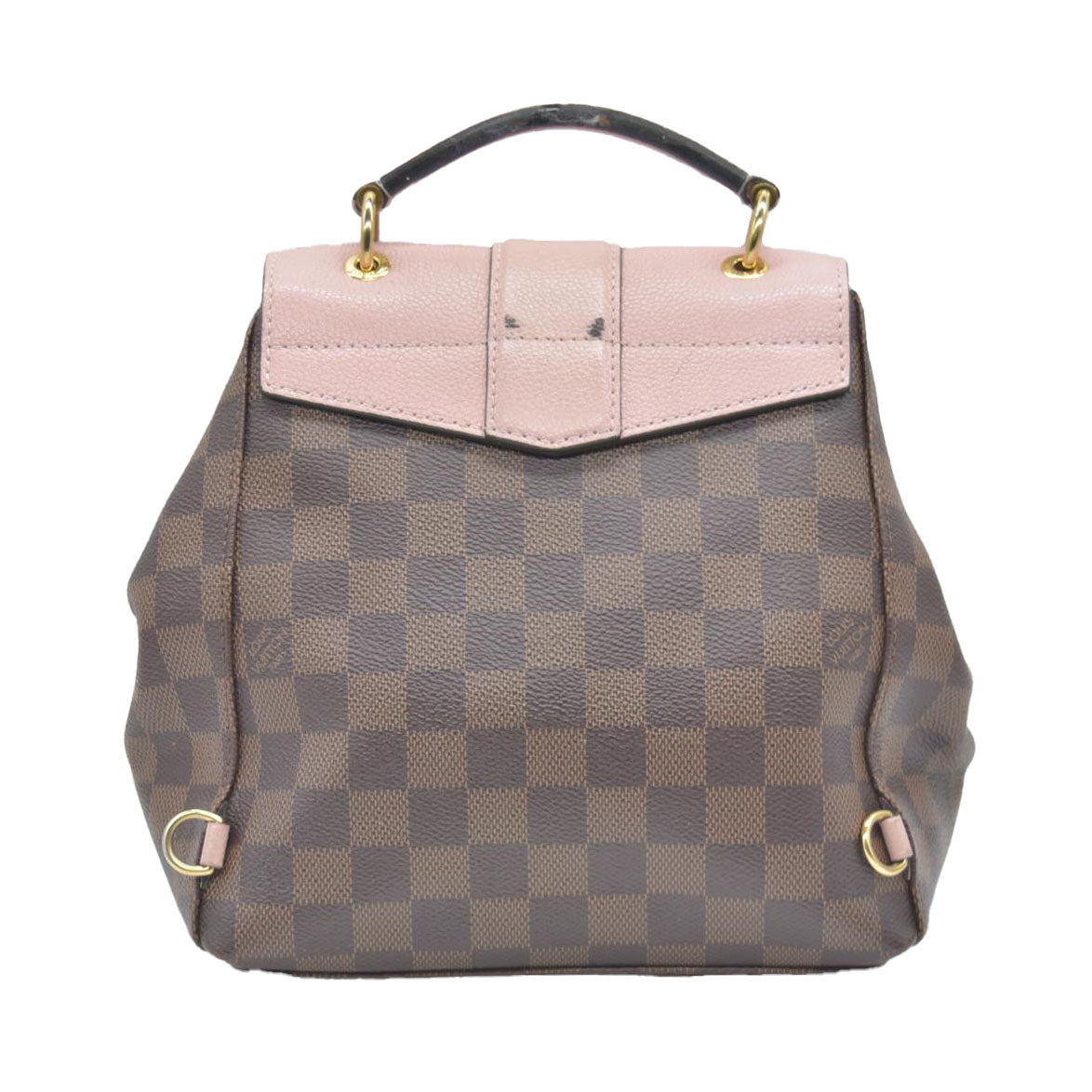 $2040 Louis Vuitton Damier Ebene Clapton Backpack Magnolia Pink