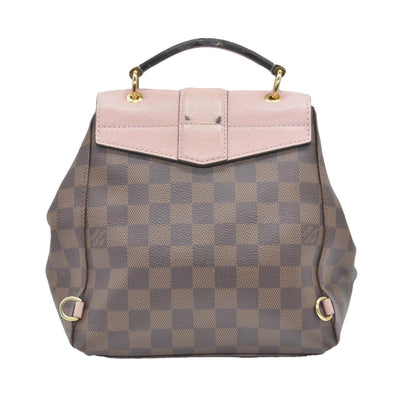 $2040 Louis Vuitton Damier Ebene Clapton Backpack Magnolia Pink