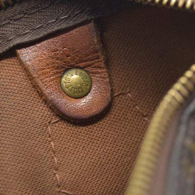 1988 Louis Vuitton Speedy 25 Handbag Monogram Brown 884