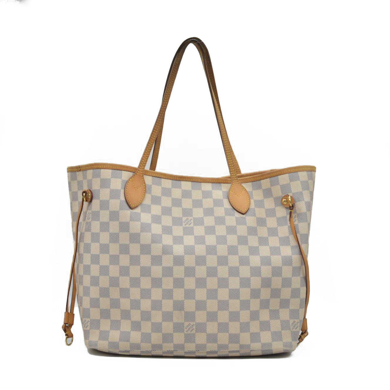 $2130 2011 Louis Vuitton  Damier Azur Neverfull MM CA5111