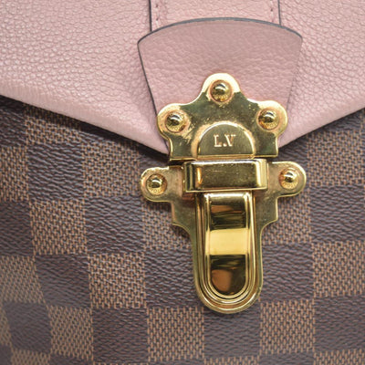$2040 Louis Vuitton Damier Ebene Clapton Backpack Magnolia Pink