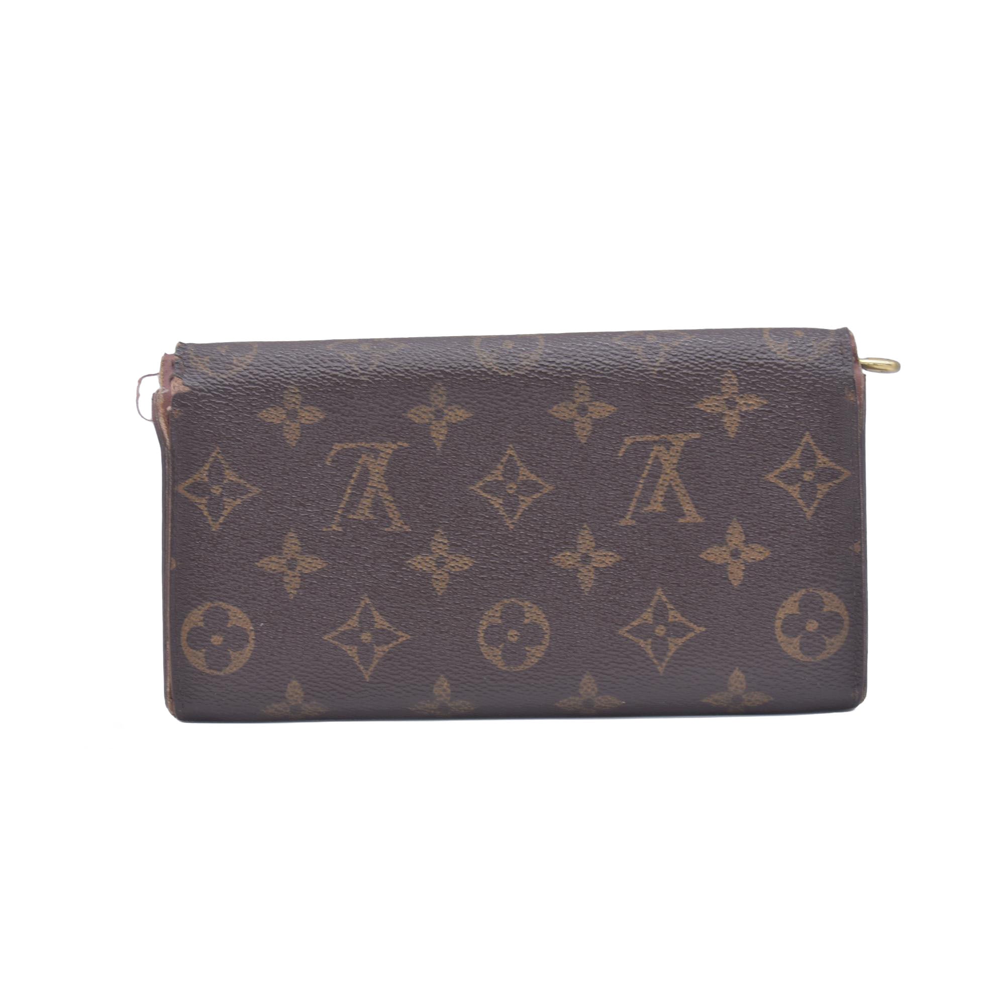 $725 2011 WELL WORN Louis Vuitton Sarah Wallet Monogram CA4111 CONSIGNMENT 10021041