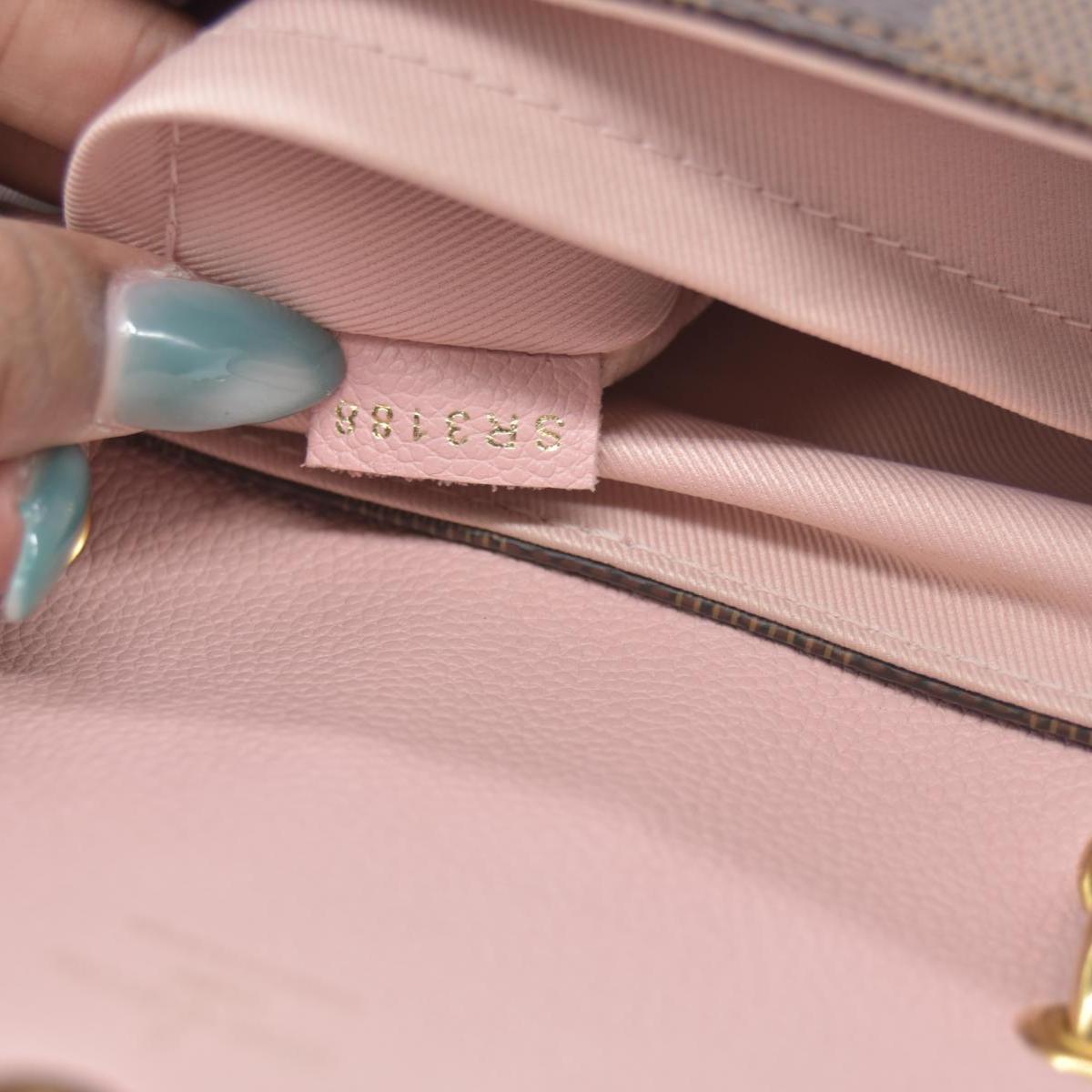$2040 Louis Vuitton Damier Ebene Clapton Backpack Magnolia Pink