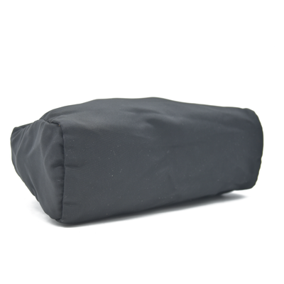 $825 Prada Black Tessuto Nylon Medium Pouch Clutch Bag CONSIGNMENT