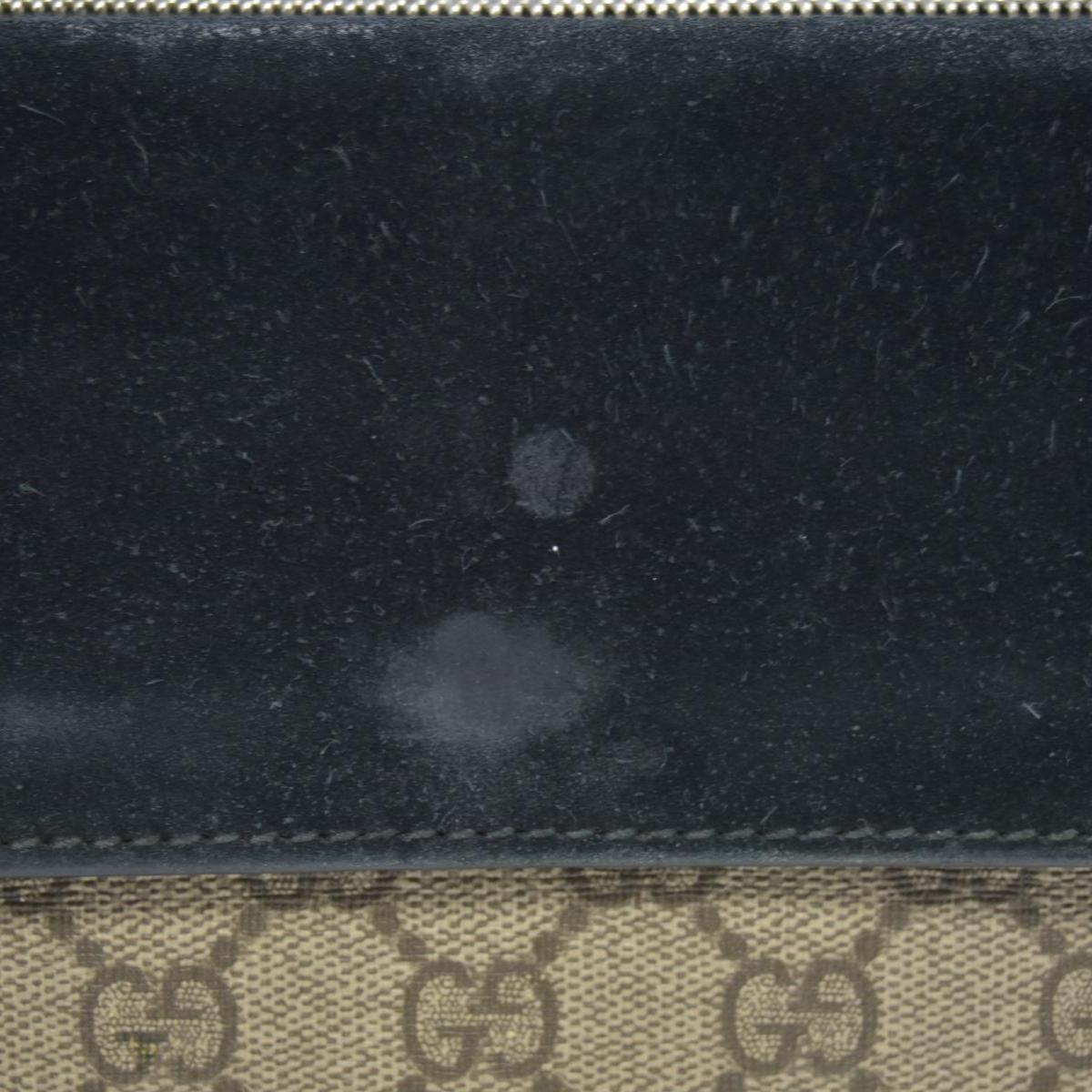 $3350 GUCCI GG Supreme Monogram Suede Small Dionysus Shoulder Bag Beige Black