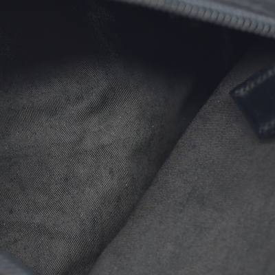 $825 Prada Black Tessuto Nylon Medium Pouch Clutch Bag CONSIGNMENT