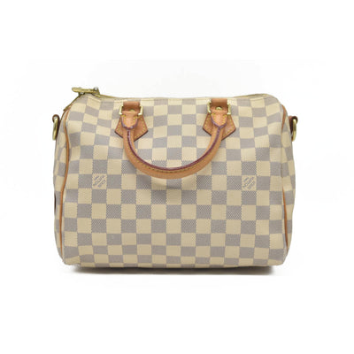 $1940 Louis Vuitton Damier Azur Speedy Bandouliere 25 DU4163