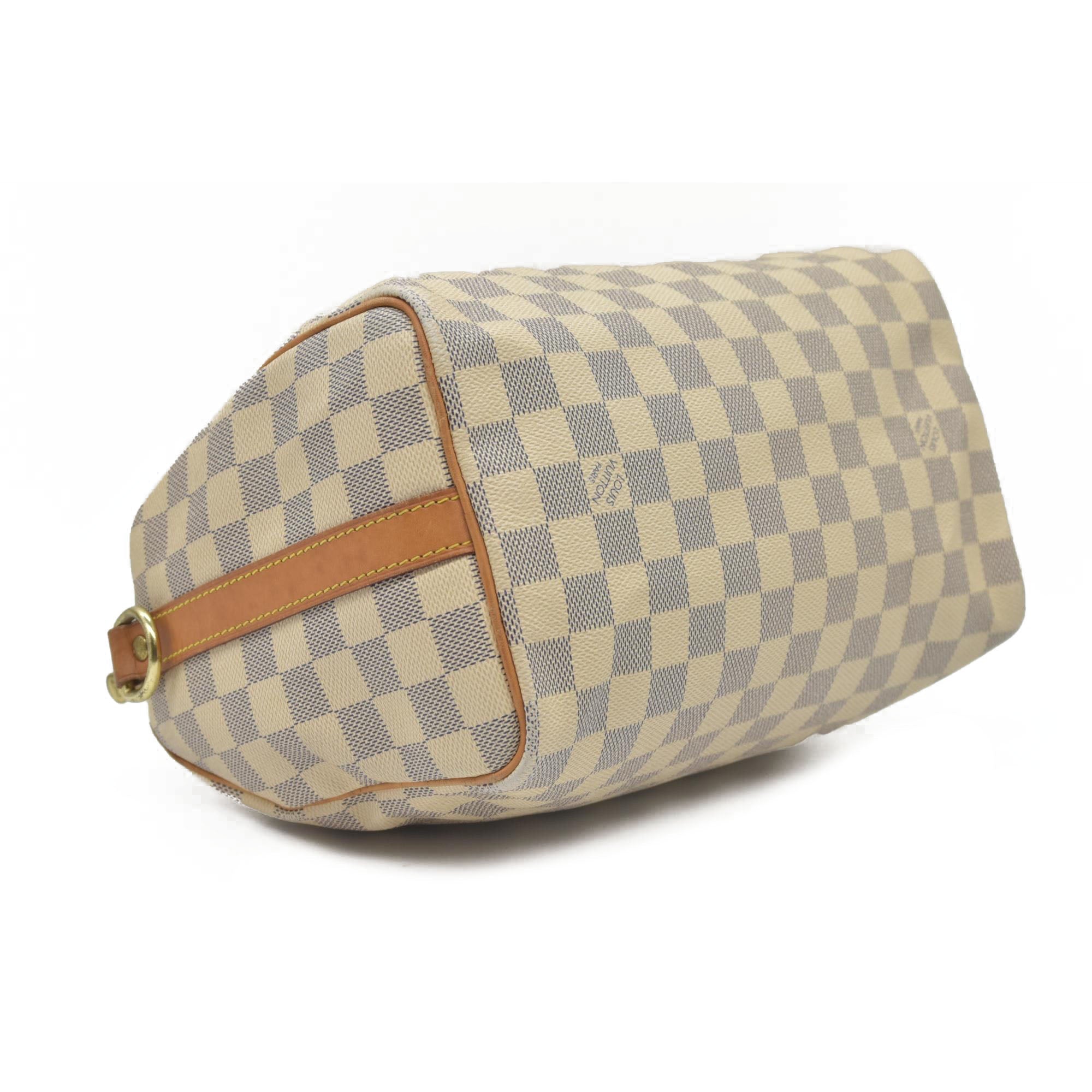 $1940 Louis Vuitton Damier Azur Speedy Bandouliere 25 DU4163