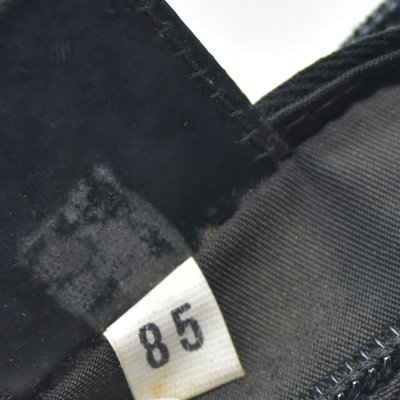 $825 Prada Black Tessuto Nylon Medium Pouch Clutch Bag CONSIGNMENT
