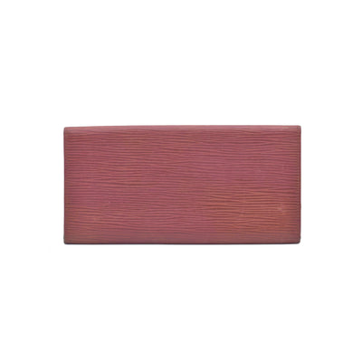 $780 LOUIS VUITTON Epi Porte Tresor International Wallet Brown CONSIGNMENT 10021036