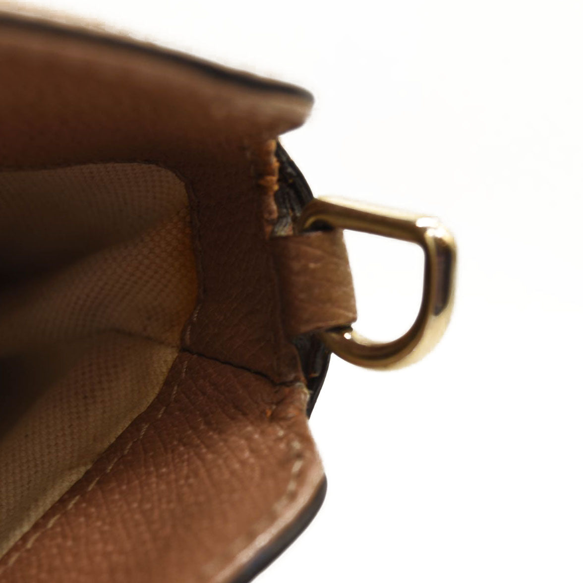 GUCCI Monogram Textured Calfskin Medium Bree Foldover Tote Beige Ebony Nocciola