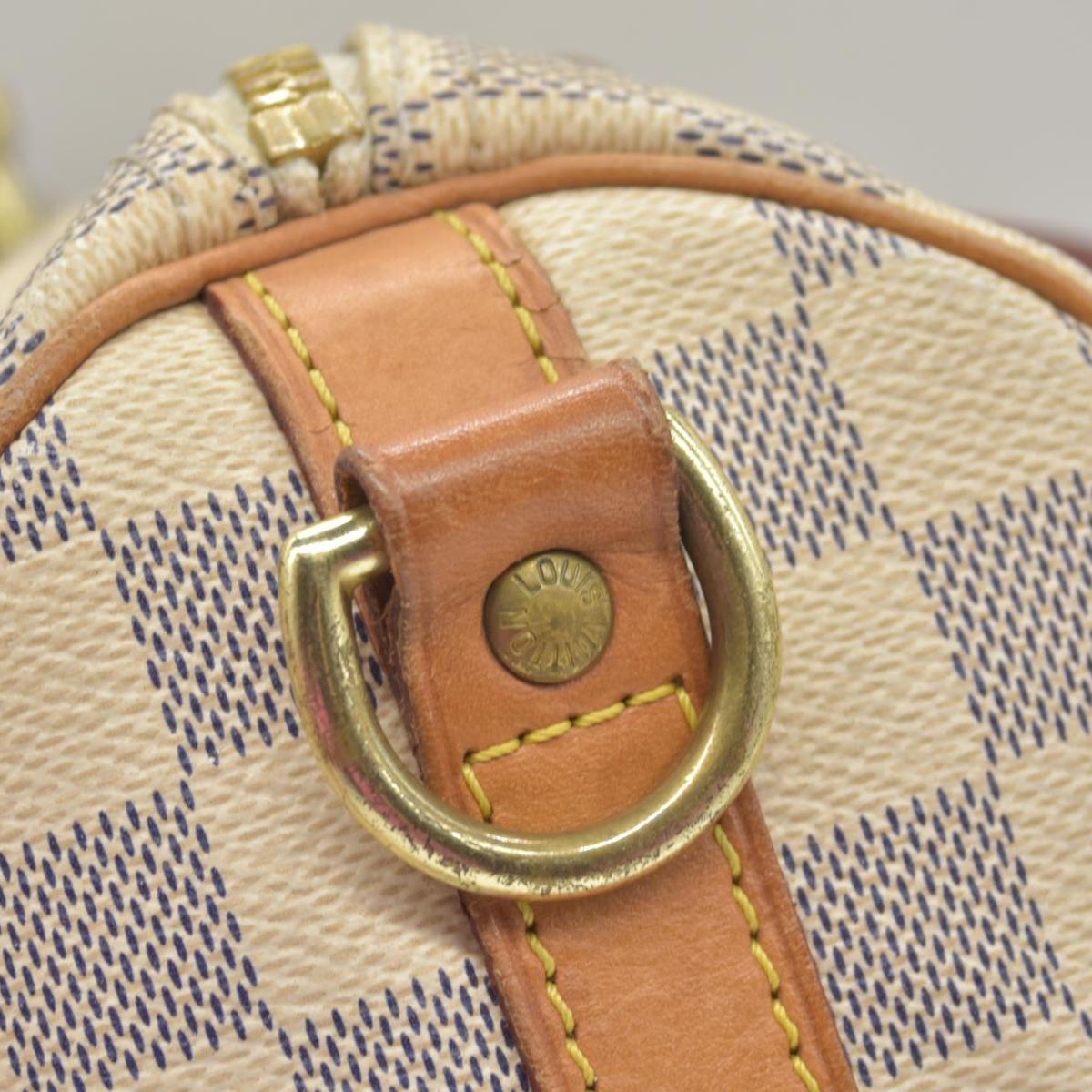 $1940 Louis Vuitton Damier Azur Speedy Bandouliere 25 DU4163