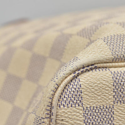 $2170 Louis Vuitton Damier Azur Neo Neverfull MM Rose Ballerine RFID