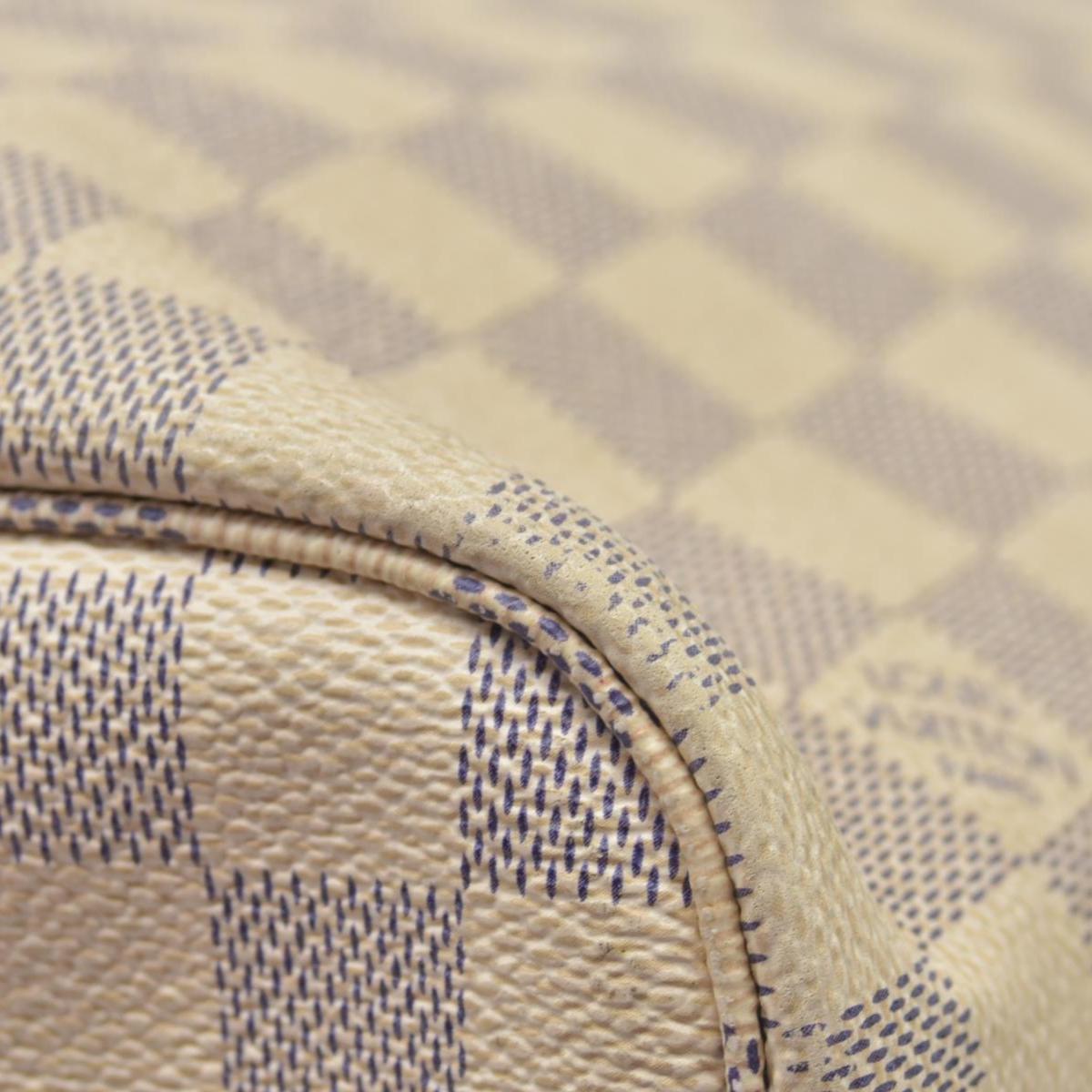 $2170 Louis Vuitton Damier Azur Neo Neverfull MM Rose Ballerine RFID