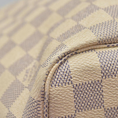 $2170 Louis Vuitton Damier Azur Neo Neverfull MM Rose Ballerine RFID