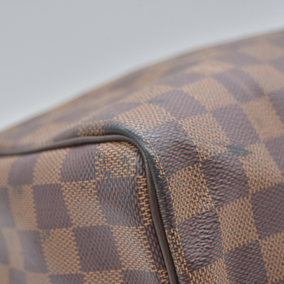 $1980 LOUIS VUITTON Damier Ebene Speedy Bandouliere 25 AA0221