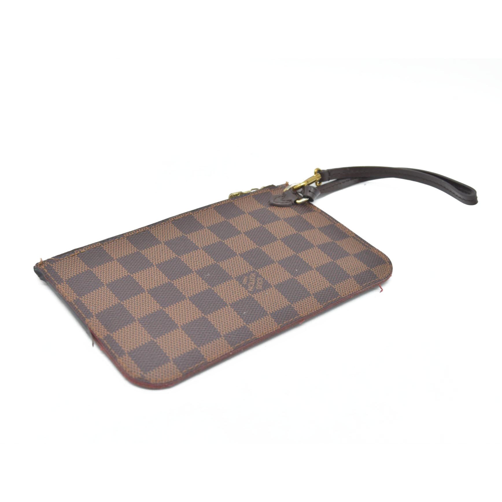 $2100 Louis Vuitton Damier Ebene Neverfull PM Pochette