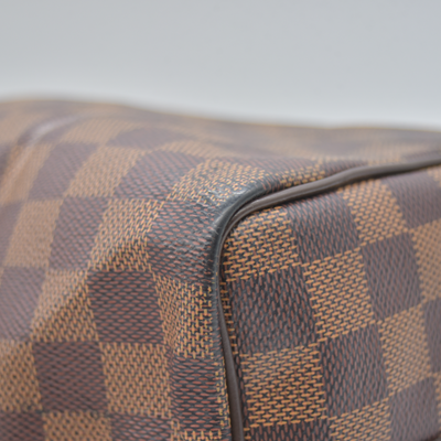 $1980 LOUIS VUITTON Damier Ebene Speedy Bandouliere 25 AA0221
