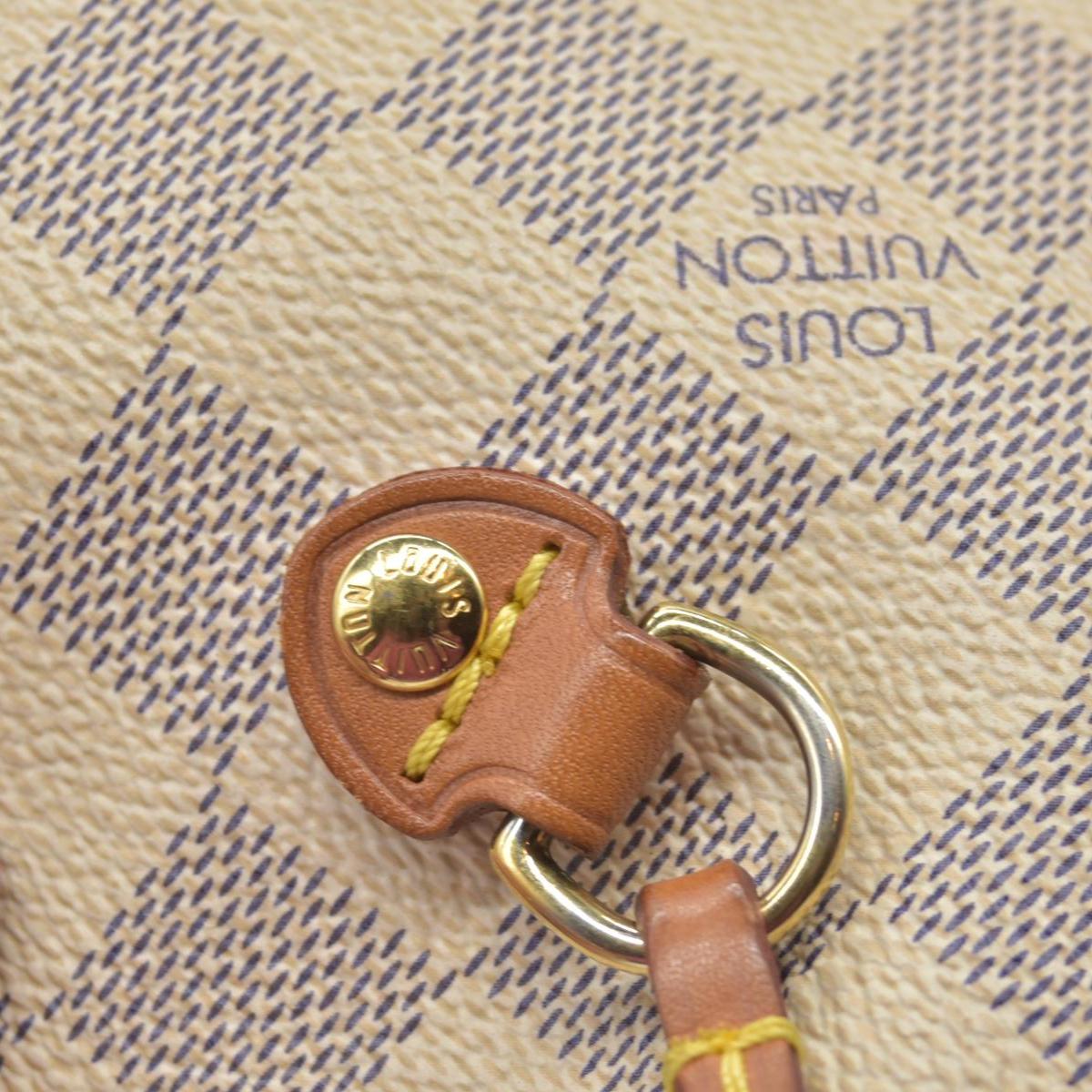 $2170 Louis Vuitton Damier Azur Neo Neverfull MM Rose Ballerine RFID