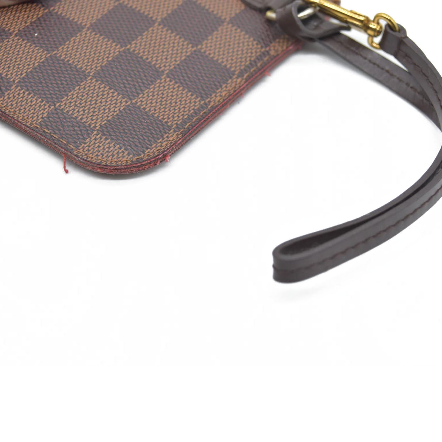 $2100 Louis Vuitton Damier Ebene Neverfull PM Pochette