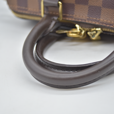 $1980 LOUIS VUITTON Damier Ebene Speedy Bandouliere 25 AA0221