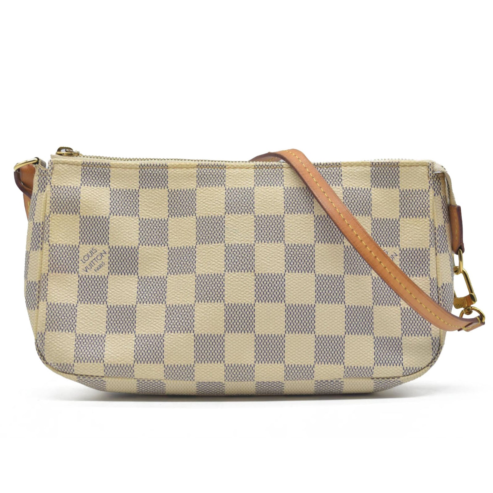 $1580 Louis Vuitton Damier Azur Pochette Accessories MB4116