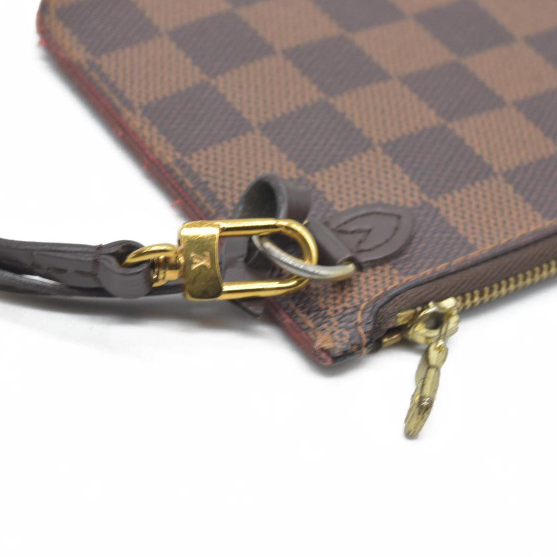 $2100 Louis Vuitton Damier Ebene Neverfull PM Pochette
