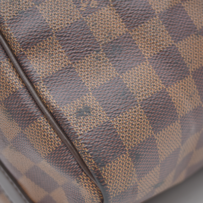 $1980 LOUIS VUITTON Damier Ebene Speedy Bandouliere 25 AA0221