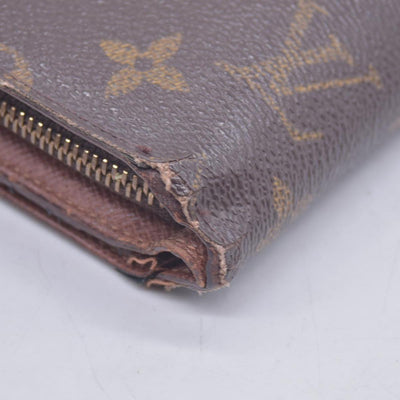 $750 1999 Louis Vuitton Porte Papier Monogram Wallet SP0999 CONSIGNMENT 10021038
